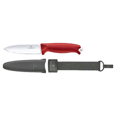 VICTORINOX 瑞士維氏 Venture直刀，配有護套，歐洲原裝進口，全磨砂戶外用刀, 1支