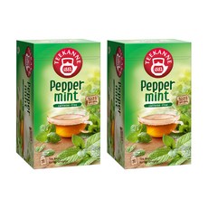 TEEKANNE 恬康樂 德國薄荷茶, 無咖啡因, 20茶包, 2.25g, 20包, 2盒