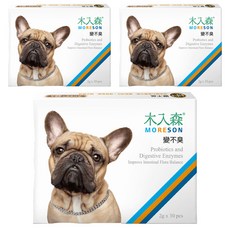 MORESON 木入森 犬寶變不臭 益生菌 Set, 幫助腸道蠕動 60億益生菌 減少排便異味 改善軟便/乾硬便, 30包, 3盒