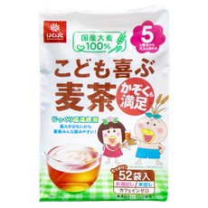Hakubaku 麥茶包, 日本國產大麥100%, 清香甘醇, 冷熱皆宜, 即沖即飲, 8g, 52包, 1袋