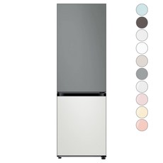 [색상선택형] 삼성전자 비스포크 2도어 키친핏 냉장고 333L 방문설치, RB33A3662AP