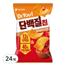 닥터유 오리온 단백질칩 칠리살사맛, 60g, 24개