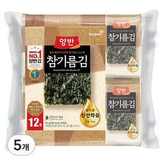 양반 참기름 김, 54g, 5개 4.5g, 60개