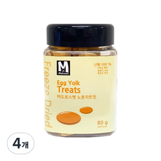 마도로스펫 반려동물 간식 80g, 노른자트릿, 4개