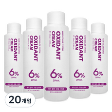 셀리본 옥시던트 컬러 크림 산화제 6%, 100ml, 20개