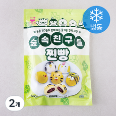 세미원 숲속친구들 찐빵 20개입 (냉동), 500g, 2개