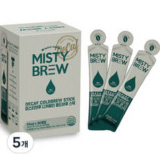 MISTY BREW 低咖啡因冷萃咖啡條冰滴咖啡, 25ml, 30件, 5個