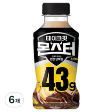 TAKEFIT Monster巧克力香蕉肌肉飲用的完全蛋白質, 6個, 350ml