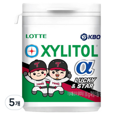 롯데자일리톨 KBO 알파 오리지날 껌 LG 트윈스, 86g, 5개