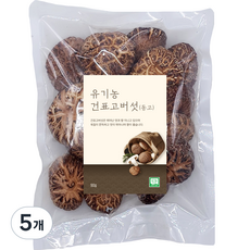 유기농 건표고버섯 동고, 5개, 90g