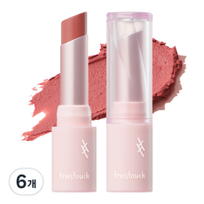 트와터치 메이크 무드 벨벳 립스틱 5g, 02 시니컬 로즈, 6개