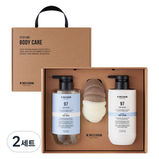 더블유드레스룸 퍼퓸 바디케어 No.97 에이프릴코튼 선물 바디워시 + 바디로션 + 샤워볼 세트, 2세트