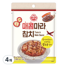 오뚜기 매콤 마라참치 파우치, 95g, 4개