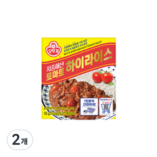 오뚜기 지중해산 토마토 하이라이스 고형, 100g, 2개