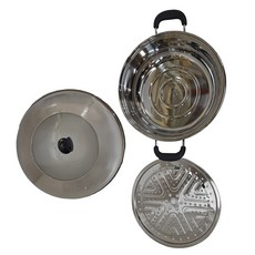 老疊香 304不鏽鋼桑拿火鍋3件組 Set, 適用多種爐具, 蒸煮燉涮多功能蒸煮火鍋, 1組