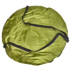 更衣帳 單人, 展開120*120*190cm, 210D PU 加厚塗銀, 防水, 120 x 120 x 190cm, 軍綠色