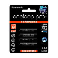 Panasonic eneloop pro 台灣公司貨 鎳氫充電電池4號 BK-4HCCE4BTW, 4入, 1組