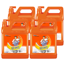 Mr Muscle 威猛先生 廚房清潔劑加侖桶，超強效，溶油No.1，4000ml, 4L, 4桶