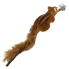 聖誕莓果松鼠裝飾, 棕色L，75cm, 1個