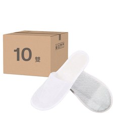 小麥購物 拋棄式拖鞋 加厚款6mm Y003 42g 10雙, 白色, 2組