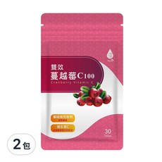 Tsuie 日濢 雙效蔓越莓 C100 750mg, 30顆, 維生素C, 2包