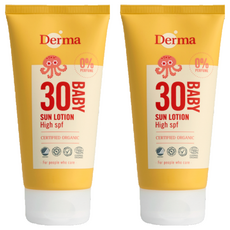 Derma 寶寶有機防水物理防曬霜 SPF30, 150ml, 2條