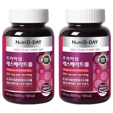 Nutri D-DAY 優質白藜蘆醇錠, 90顆, 2個