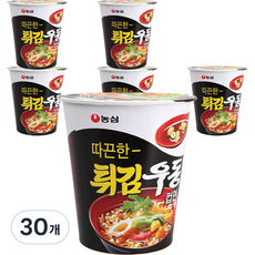 농심 튀김우동 컵라면, 62g, 30개