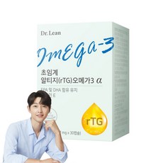 Dr.Lean 超臨界rTG Omega-3 α維他命E膠囊, 30顆, 1盒