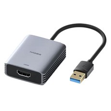 HAGiBiS 鋁合金USB3.0轉HDMI轉接器 1080P 60Hz MAC/Win雙系統, HD08, 1個