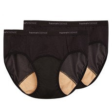 한나센스미디데일리생리팬티 블랙 2XL, 1개입, 2개
