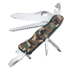 VICTORINOX 瑞士維氏 單手開半齒刃12用瑞士刀 叢林迷彩 Trailmaster, 1支