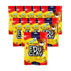 에듀 유아용 클레이 10p, 검정, 50g, 1세트