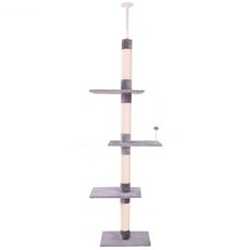 Chilsigato貓咪天橋固定型貓塔, 灰色, 1個
