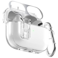 NUART 防變色鎖緩衝TPU透明外殼, AirPods 第四代, 透明