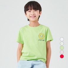 롤리트리 아동용 포인트 프린트 기본 티셔츠 리트리 아동용 포인트 프린트 기본 티셔츠