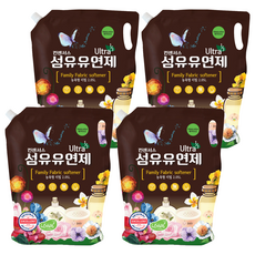 컨센서스 고농축 패밀리 섬유유연제 베이비로션 향 리필, 2.05L, 4개