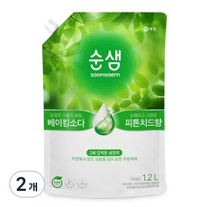 순샘 베이킹소다 피톤치드향 주방세제 리필, 1.2L, 2개 1.2L, 2개