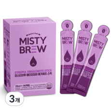 미스티브루 에티오피아 예가체프 액상 스틱 더치커피, 25ml, 30개입, 3개