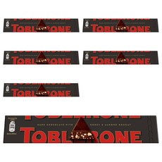 TOBLERONE 瑞士三角黑巧克力, 100g, 6條