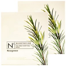 Neogence N3高機能綠植系列 澳洲茶樹平衡淨化面膜，調節油脂，改善肌膚出油, 8片, 2盒