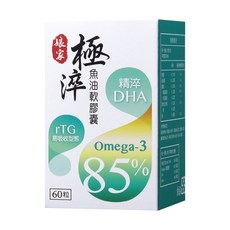 娘家 極淬魚油軟膠囊, Omega-3 85%, 含DHA, 60粒, 60顆, 850mg, 1盒