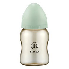 Simba 小獅王辛巴 蘊蜜鉑金PPSU寬口防脹氣奶瓶 新生適用, 綠沐, 200ml, 1個
