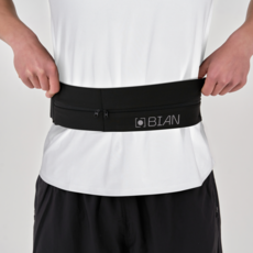 Bian 2口袋智慧型手機跑步腰帶, 黑色