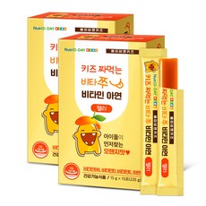 뉴트리디데이 키즈 짜먹는 비타쭈 비타민 아연 젤리 15p, 2개, 225g