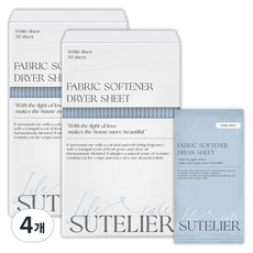 수뜰리에 에센스 건조기시트 섬유유연제 화이트린넨향 본품