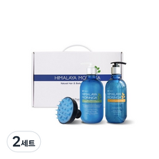 Pogonia Himalaya Moringa Original Renewing 微酸性頭皮洗髮水 500ml + 沐浴露 500ml + 頭皮刷套裝, 2組