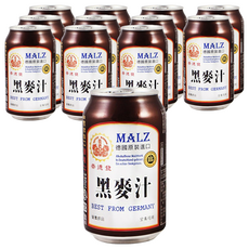 崇德發 天然黑麥汁, 德國原裝進口, 330ml, 12罐