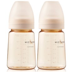  마더케이 베이직 PPSU 젖병, 크림, 180ml, 2개 