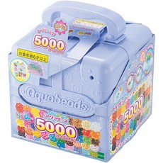 5000顆水串珠提盒組，繽紛色彩，激發創意，培養專注力，附提盒方便收納, 1入